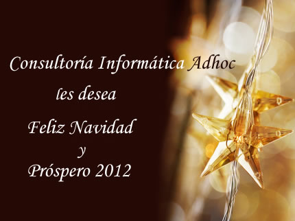 adhoc les desea feliz navidad y prospero 2012